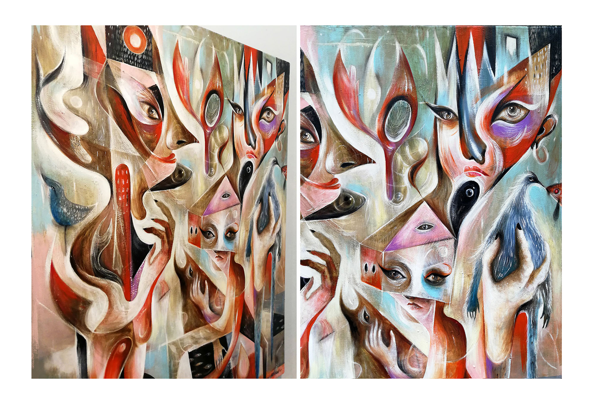 ABSURD PHENOMENONS Drawings on paper Valentina Brostean